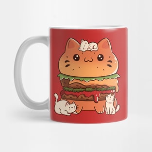 Catnivore Diet Funny Cat Red by Tobe Fonseca Mug